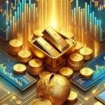An illustration representing Gold ETFs as a modern investment tool for Dhanteras.