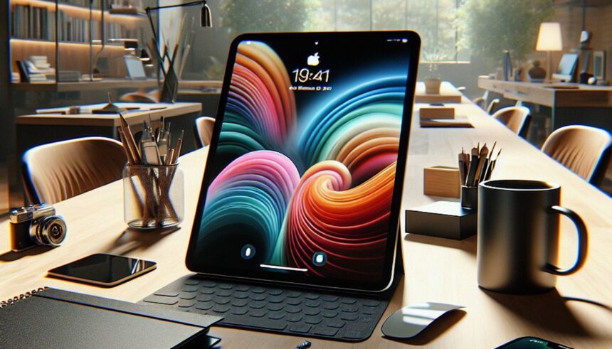 iPad Mini 7 with A17 Pro chip and Apple Intelligence features showcased against a modern technology backdrop