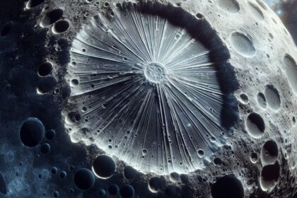 High-resolution image of Copernicus Crater captured by NASA, showcasing the moon's surface features.