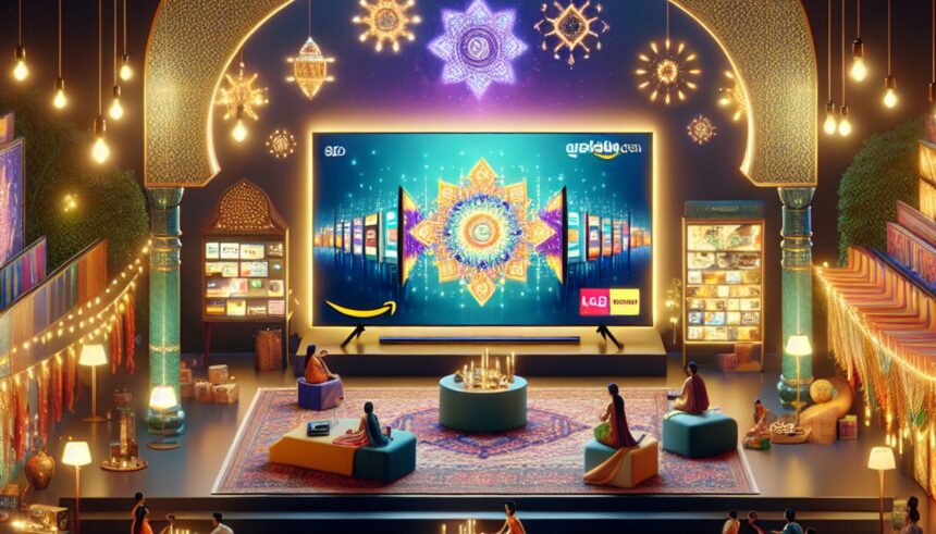 Smart TVs on sale during Amazon Great Indian Festival showcasing discounts and technology features