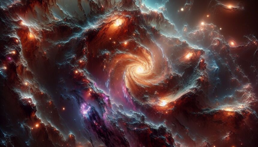 3D map showcasing cosmic structures of the dark universe, highlighting galactic haloes, stellar shells, and tidal streams