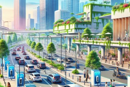 Electric vehicles in Indonesia representing the country's shift towards sustainable transportation